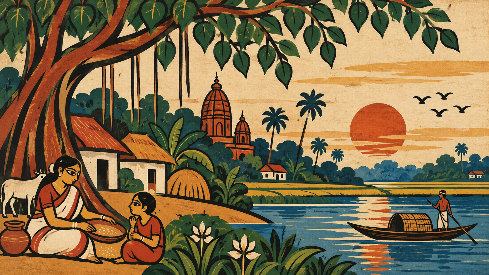 Rooted in Bengal — Bengal river, village and cultural landscape